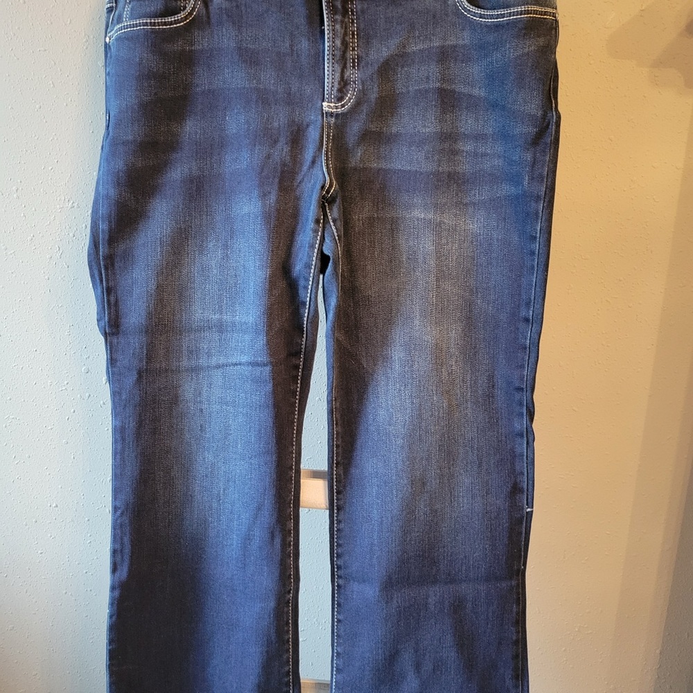 INC International Concepts Dark Blue Straight Leg Jeans